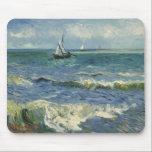 Van Gogh Seascape bei Saintes Maries de la Mer Mousepad<br><div class="desc">Seascape in Saintes Maries de la Mer von Vincent van Gogh ist ein Vintages nautisches Post-Impressionismus-Gemälde mit Segelbooten auf dem Ozean mit sanften Wellen.
Über den Künstler:Vincent Willem van Gogh war ein postimpressionistischer Maler,  dessen Werk durch seine raue Schönheit,  emotionale Ehrlichkeit und seine kühne Farbe besonders bemerkenswert war.</div>