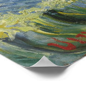 Van Gogh Seascape bei Saintes Maries de la Mer Poster (Ecke)