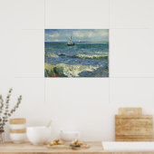 Van Gogh Seascape bei Saintes Maries de la Mer Poster (Küche)