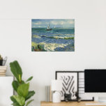 Van Gogh Seascape bei Saintes Maries de la Mer Poster<br><div class="desc">Seascape in Saintes Maries de la Mer von Vincent van Gogh ist ein Vintages nautisches Post-Impressionismus-Gemälde mit Segelbooten auf dem Ozean mit sanften Wellen. Über den Künstler: Vincent Willem van Gogh war ein postimpressionistischer Maler,  dessen Werk durch seine raue Schönheit,  emotionale Ehrlichkeit und seine kühne Farbe besonders bemerkenswert war.</div>