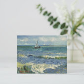 Van Gogh Seascape bei Saintes Maries de la Mer Postkarte (Stehend Vorderseite)