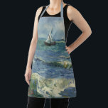 Van Gogh Seascape bei Saintes Maries de la Mer Schürze<br><div class="desc">Seascape in Saintes Maries de la Mer von Vincent van Gogh ist ein Vintages nautisches Post-Impressionismus-Gemälde mit Segelbooten auf dem Ozean mit sanften Wellen. Über den Künstler: Vincent Willem van Gogh war ein postimpressionistischer Maler,  dessen Werk durch seine raue Schönheit,  emotionale Ehrlichkeit und seine kühne Farbe besonders bemerkenswert war.</div>