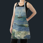 Van Gogh Seascape bei Saintes Maries de la Mer Schürze<br><div class="desc">Seascape in Saintes Maries de la Mer von Vincent van Gogh ist ein Vintages nautisches Post-Impressionismus-Gemälde mit Segelbooten auf dem Ozean mit sanften Wellen. Über den Künstler: Vincent Willem van Gogh war ein postimpressionistischer Maler,  dessen Werk durch seine raue Schönheit,  emotionale Ehrlichkeit und seine kühne Farbe besonders bemerkenswert war.</div>