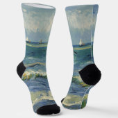 Van Gogh Seascape bei Saintes Maries de la Mer Socken (Gewinkelt)