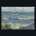 Van Gogh Seascape bei Saintes Maries de la Mer Stofftischset<br><div class="desc">Seascape in Saintes Maries de la Mer von Vincent van Gogh ist ein Vintages nautisches Post-Impressionismus-Gemälde mit Segelbooten auf dem Ozean mit sanften Wellen. Über den Künstler: Vincent Willem van Gogh war ein postimpressionistischer Maler,  dessen Werk durch seine raue Schönheit,  emotionale Ehrlichkeit und seine kühne Farbe besonders bemerkenswert war.</div>