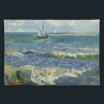 Van Gogh Seascape bei Saintes Maries de la Mer Stofftischset<br><div class="desc">Seascape in Saintes Maries de la Mer von Vincent van Gogh ist ein Vintages nautisches Post-Impressionismus-Gemälde mit Segelbooten auf dem Ozean mit sanften Wellen. Über den Künstler: Vincent Willem van Gogh war ein postimpressionistischer Maler,  dessen Werk durch seine raue Schönheit,  emotionale Ehrlichkeit und seine kühne Farbe besonders bemerkenswert war.</div>