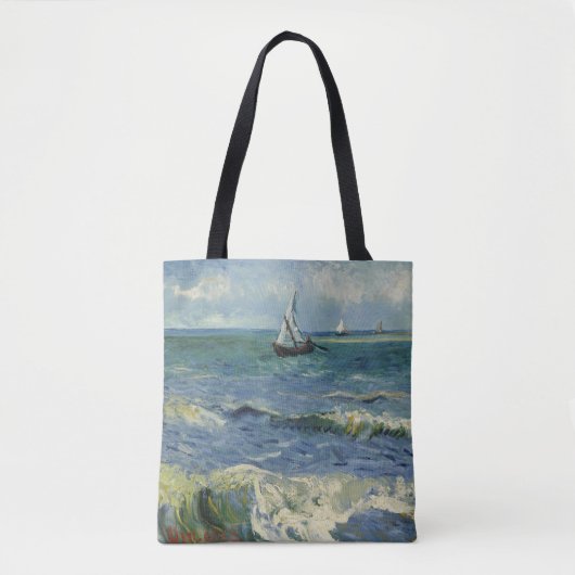 Van Gogh Seascape bei Saintes Maries de la Mer Tasche (Vorderseite)