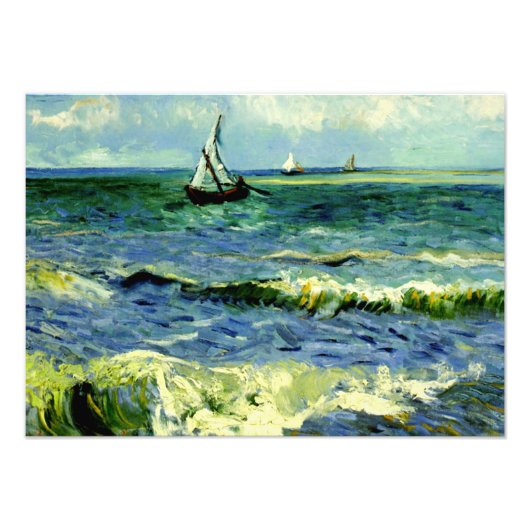 Van Gogh - Seascape bei Saintes-Maries Fotodruck (Vorne)