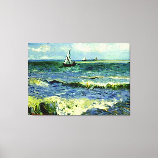 Van Gogh - Seascape bei Saintes-Maries Leinwanddruck (Vorderseite)