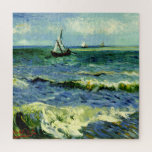 Van Gogh - Seascape bei Saintes-Maries Puzzle<br><div class="desc">Seascape at Saintes-Maries,  feine Art Painting by Vincent van Gogh,  1888</div>