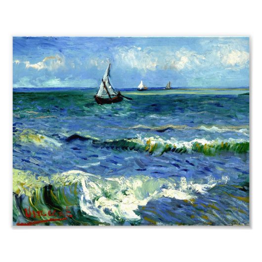 Van Gogh - Seascape, berühmtes Gemälde Fotodruck (Vorne)