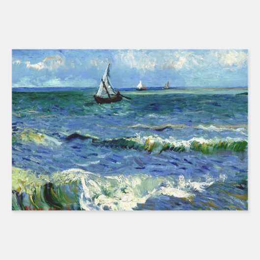 Van Gogh - Seascape Geschenkpapier Set (Vorderseite)
