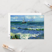 Van Gogh - Seascape Karte (Vorderseite/Rückseite Beispiel)