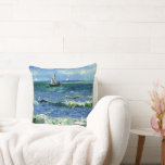 Van Gogh - Seascape Kissen<br><div class="desc">Vincent van Gogh's berühmtes Gemälde, Seascape in der Nähe von Les Saintes-Maries de la Mer.</div>