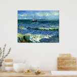 Van Gogh - Seascape Poster<br><div class="desc">Vincent van Gogh's berühmtes Gemälde,  Seascape in der Nähe von Les Saintes-Maries de la Mer.</div>
