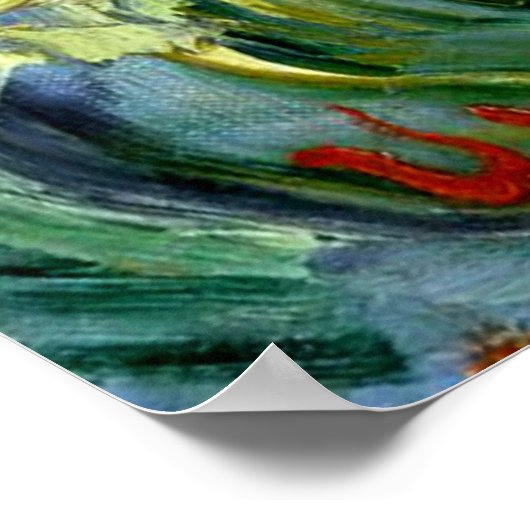 Van Gogh - Seascape Poster (Ecke)