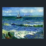 Van Gogh - Seascape Poster<br><div class="desc">Vincent van Gogh's berühmtes Gemälde,  Seascape.</div>
