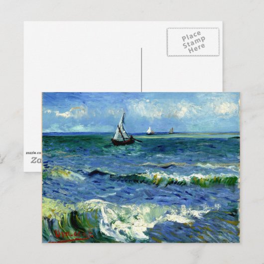 Van Gogh - Seascape Postkarte (Vorne/Hinten)