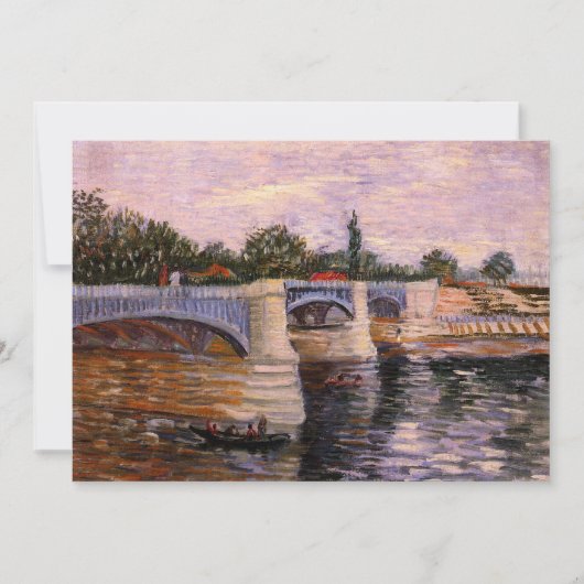 Van Gogh Seine Fluss mit Pont del Grande Jette (Vorderseite)