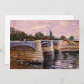 Van Gogh Seine Fluss mit Pont del Grande Jette (Vorne/Hinten)