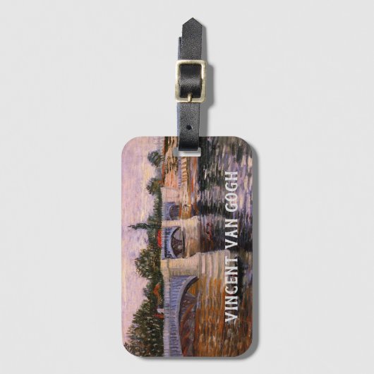 Van Gogh Seine Fluss mit Pont del Grande Jette Gepäckanhänger (Vorderseite Vertikal)