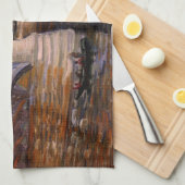 Van Gogh Seine Fluss mit Pont del Grande Jette Geschirrtuch (Viertel Falte)