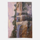 Van Gogh Seine Fluss mit Pont del Grande Jette Geschirrtuch (Vertikal)