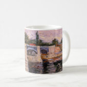 Van Gogh Seine Fluss mit Pont del Grande Jette Kaffeetasse (VorderseiteRechts)