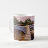 Van Gogh Seine Fluss mit Pont del Grande Jette Kaffeetasse (Vorderseite Links)