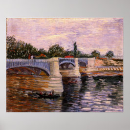 Van Gogh Seine Fluss mit Pont del Grande Jette Poster