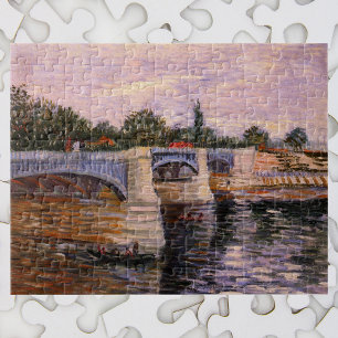Van Gogh Seine Fluss mit Pont del Grande Jette Puzzle