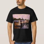 Van Gogh Seine Fluss mit Pont del Grande Jette T-Shirt (Vorderseite)