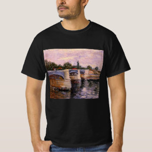 Van Gogh Seine Fluss mit Pont del Grande Jette T-Shirt