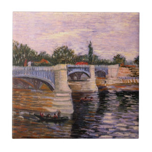 Van Gogh Seine mit Pont del Grande Jette Fliese