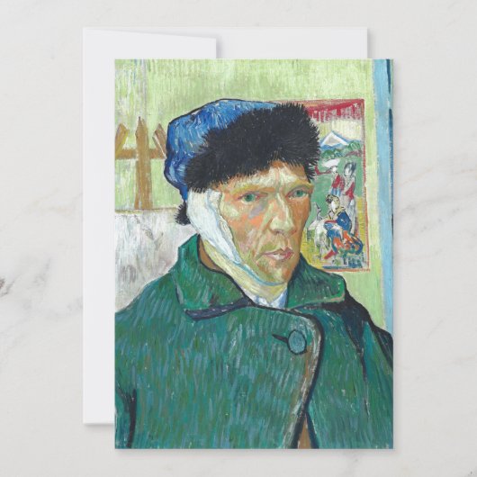 Van Gogh selbst-portrait Bandaged Ear Art Malerei Karte (Vorderseite)
