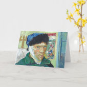 Van Gogh selbst-portrait Bandaged Ear Art Malerei Karte (Gelbe Blume)