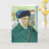 Van Gogh selbst-portrait Bandaged Ear Art Malerei Karte (Gelbe Blume)