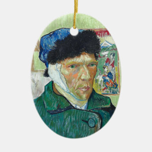 Van Gogh selbst-portrait Bandaged Ear Art Malerei Keramik Ornament