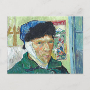 Van Gogh selbst-portrait Bandaged Ear Art Malerei Postkarte
