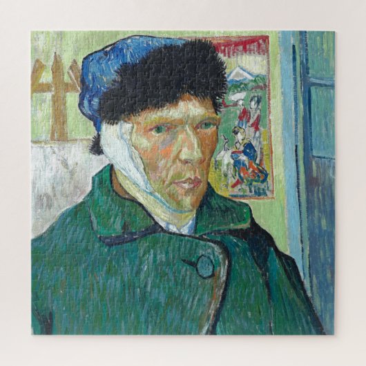 Van Gogh selbst-portrait Bandaged Ear Art Malerei Puzzle (Vertikal)