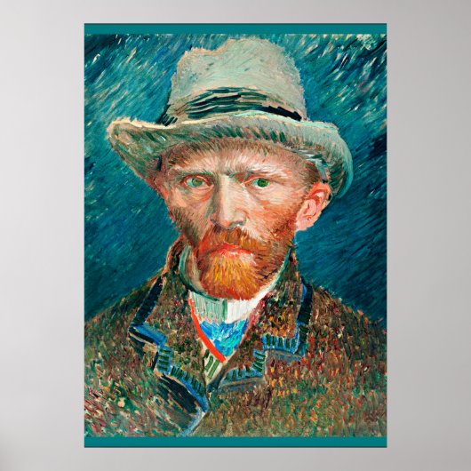 Van Gogh - Selbstportrait, 1887 Poster (Vorne)