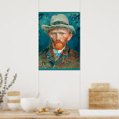 Van Gogh - Selbstportrait, 1887 Poster (Küche)