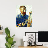 Van Gogh - Selbstportrait als Maler Poster (Heimbüro)