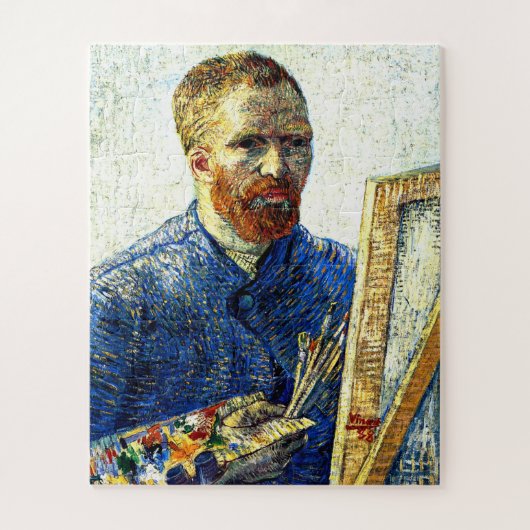 Van Gogh - Selbstportrait als Maler Puzzle (Vertikal)