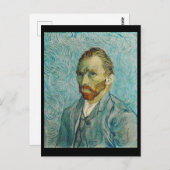 Van Gogh, Selbstportrait, Art Post Card Postkarte (Vorne/Hinten)