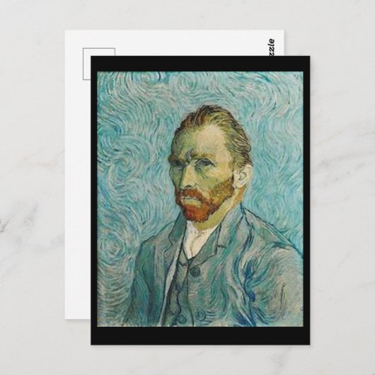 Van Gogh, Selbstportrait, Art Post Card Postkarte (Vorne/Hinten)