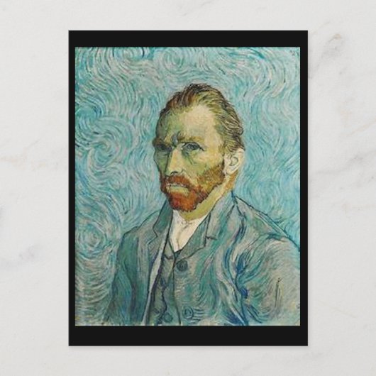 Van Gogh, Selbstportrait, Art Post Card Postkarte (Vorderseite)