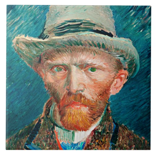 Van Gogh - Selbstportrait, Fliese (Vorderseite)