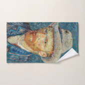 Van Gogh - Selbstportrait mit einem grauen Filthut Badhandtuch Set (Handtuch)