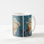 Van Gogh - Selbstportrait mit einem grauen Filthut Kaffeetasse (VorderseiteRechts)